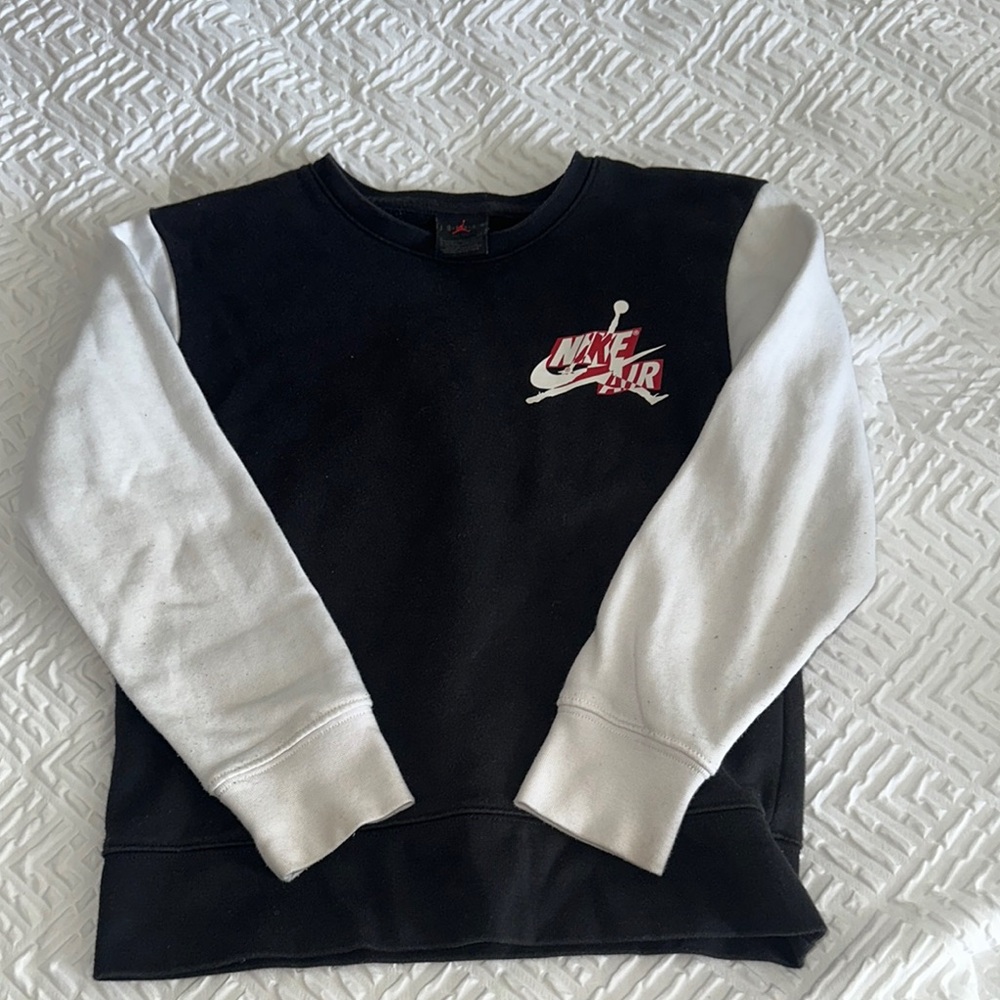 Nike Air Black and White Crewneck